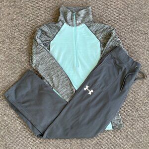 Women's UNDER ARMOUR Active Outfit Medium Large Gray Blue